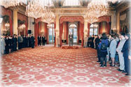 Photo 2 : Présentation des voeux du personnel de l'Elysée au Président et à Mme Jacques Chirac.