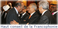 Discours du Président de la République lors de la réception du Haut conseil de la Francophonie.