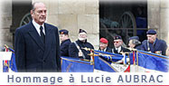 Cérémonie en hommage à Lucie AUBRAC.