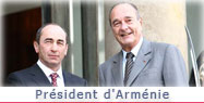  Déjeuner de travail avec M. Robert KOTCHARIAN, Président de la République d'Arménie. 