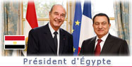 Déjeuner avec le Président de la République arabe d'Egypte. 
