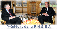 Entretien avec le président de la Fédération nationale des syndicats d'exploitants agricoles (FNSEA)