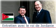 Entretien avec le roi de Jordanie