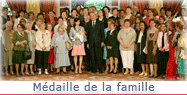 Discours du Président de la République à l'occasion de la remise de la Médaille de la Famille Française.