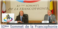 Conférence de presse conjointe à l'issue du XIème Sommet des Chefs d'État et de gouvernement de la Francophonie.