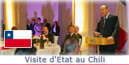 Discours du Président de la République à l'occasion du dIner d'État offert par la Présidente du Chili.