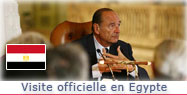 Conférence de presse conjointe du Président de la République et de M. MOUBARAK, Président de la République arabe d'Égypte.