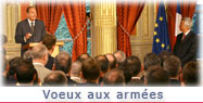 Allocution du Président de la République à l'occasion de la présentation des voeux aux armées.