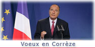 Allocution du Président de la République à l'occasion de la cérémonie des vœux aux Corréziens. 