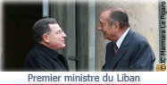 Entretien avec le Premier ministre libanais. 