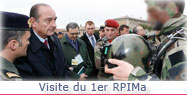 Visite du 1er Régiment de parachutistes d'infanterie de marine (RPIMa). 