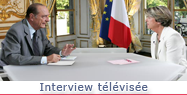 Intervention du Président de la République sur France2 lors du journal télévisé.