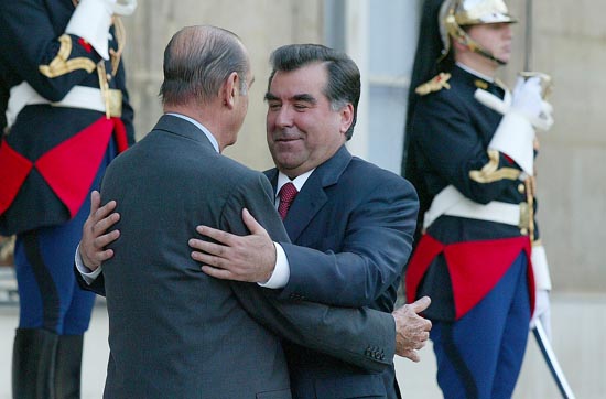 Entretien avec le Président du Tadjikistan.