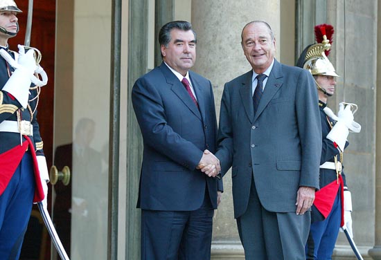 Entretien avec le Président du Tadjikistan.