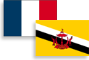 Drapeaux France / Bruneï