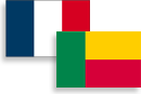 Drapeau France / Bénin.