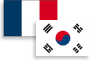 Drapeau France / Corée du sud
