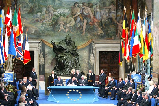 Signature du Traité constitutionnel européen