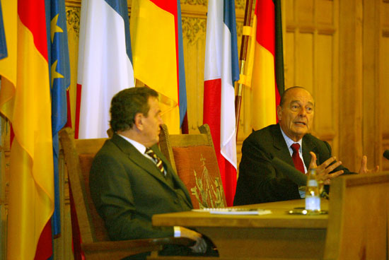Rencontre informelle franco-allemande - conférence de presse conjointe
