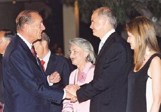Conseil européen de Thessalonique - dîner officiel offert par M. Constantinos Stephanopoulos, Président de la République Hellénique.